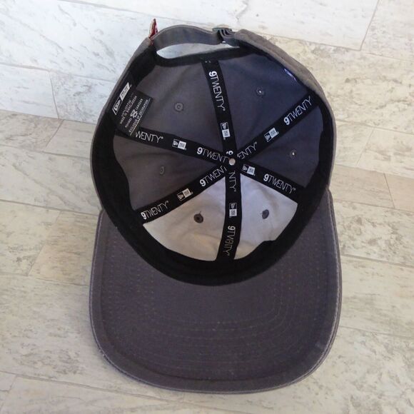 Cleveland Cavaliers Hat Gray NBA New Era 9TWENTY Strap Back Cap Adjustable - Picture 7 of 8